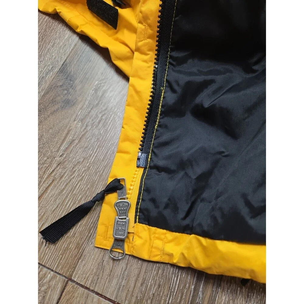 Vintage The North Face Gore-Tex Mountain Jacket Men's XL Yellow Black Shell Only